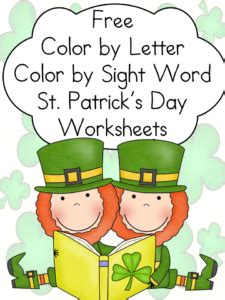 (first grade reading comprehension worksheets). Free St. Patrick's Day worksheets: Sight and Sound Reading