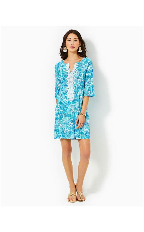 Krysta 34 Sleeve Dress Sunny State Of Mind Lilly Pulitzer Store