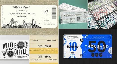 40 Ticket Designs That Will Inspire You - Inspirationfeed