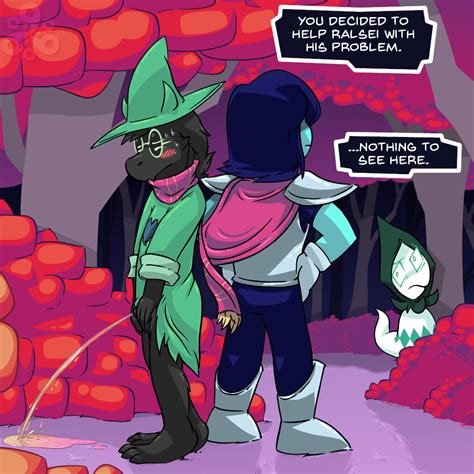 Rule 34 Blush Conditional Dnp Deltarune Fur Grumpyvulpix Human Kris Deltarune Male Mammal