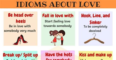35 Useful Love Idioms Sayings And Phrases With Examples • 7esl