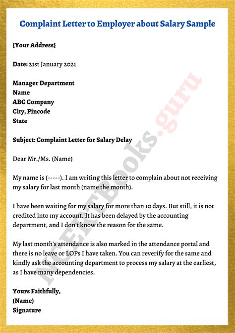 😝 Example For Letter Of Complaint Sample Complaint Letters 2022 11 01