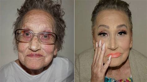 80 Year Old Grandmother Is Known As Glam Ma After Makeover Captures