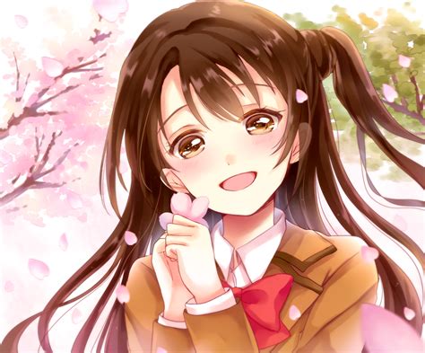 Pixiv9406623 Shimamura Uzuki Sakura Hiyori Petals The Idolm