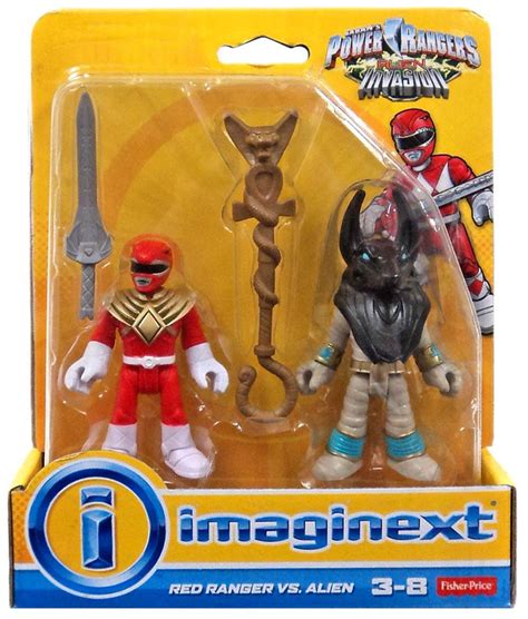 Fisher Price Power Rangers Imaginext Alien Invasion Red Ranger Vs Alien