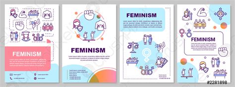 Brochure Sur Le Féminisme Modèle De Droits Des Vecteur Stock 2281898 Crushpixel