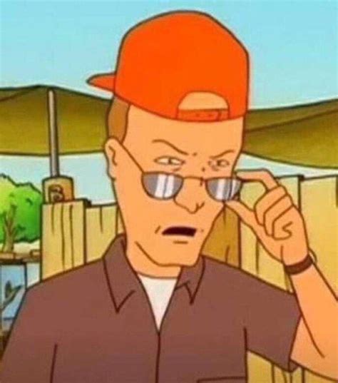 reaction image of dale pulling down his sunglasses king of the hill know your meme