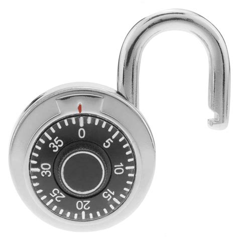 Candado de seguridad acero y combinación rotatoria con llave 50mm