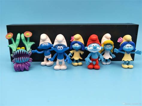 New Smurfs The Lost Village Elves Papa Smurfette Clumsy Action Figures
