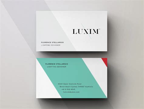 Minimal Business Card Design For Luxim Business Card Design Minimal