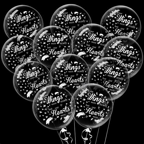Buy 12PCS Funeral Balloons Decorations Memorial Bobo Balloons