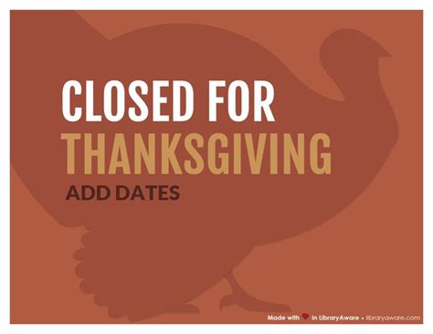 Keep Your Patrons Updated About Holiday Closings With This