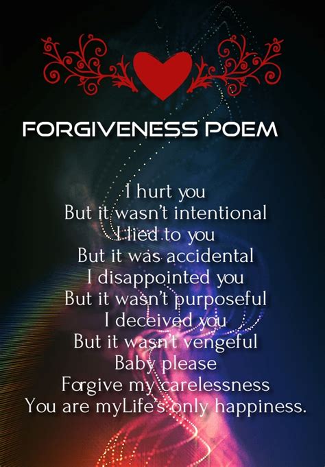 Love forgiveness Poems