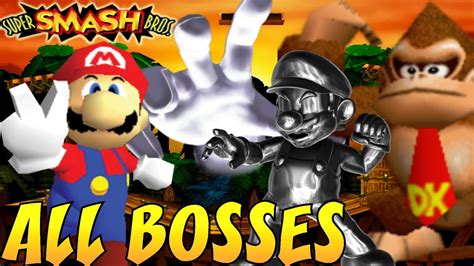 Super Smash Bros All Bosses No Damage Youtube