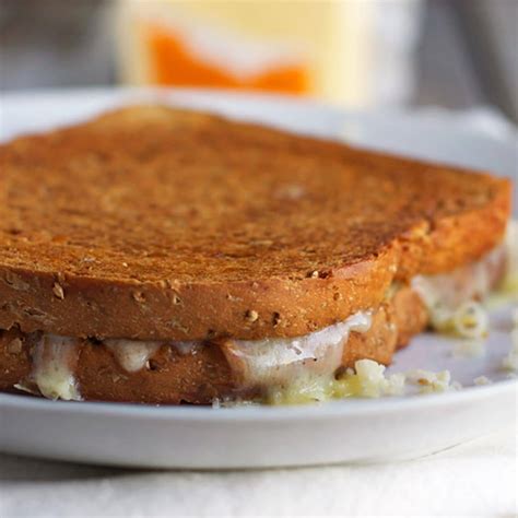 Three Cheese Roasted Vegetable Grilled Cheese Recipe Pinch Of Yum