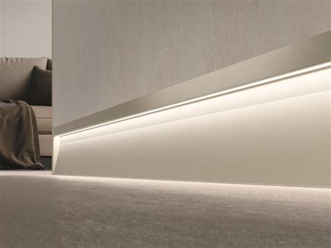 PROLIGHT METAL LINE S LED aluminium skirting board By PROFILPAS