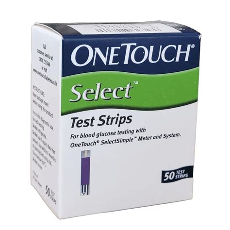 One Touch Select Test Strips 50s Pack Long Expiry Date