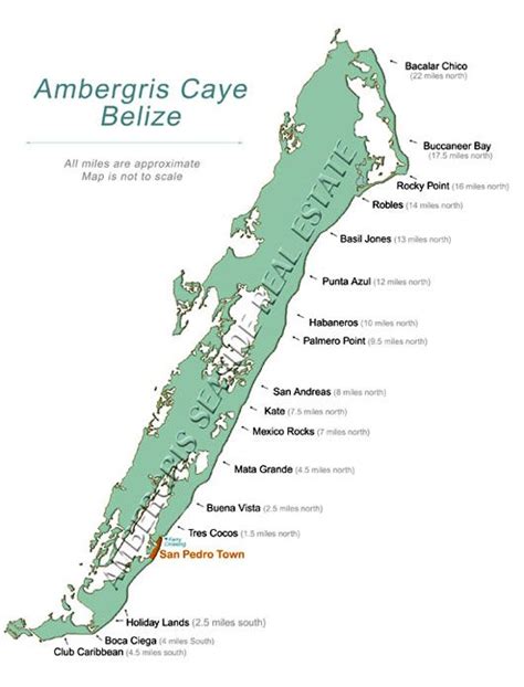 Printable Map Of Ambergris Caye Belize