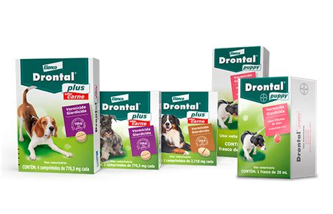 Drontal® Plus Sabor Carnes Para Cães E Filhotes Tratamento Rápido E