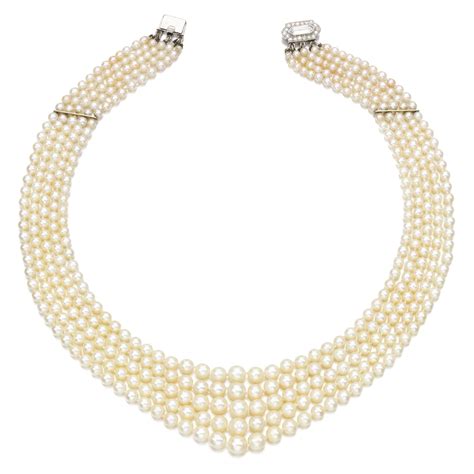 Cartier Necklace Cultured Pearl Necklace Cartier Necklace Pearl And Diamond Necklace