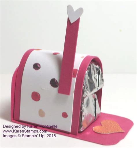 Mini Mailbox For Valentines Day Candy Paper Candy Valentines
