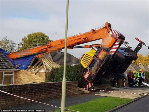 Mobile Crane Crashes Through Bungalows Roof Express Digest