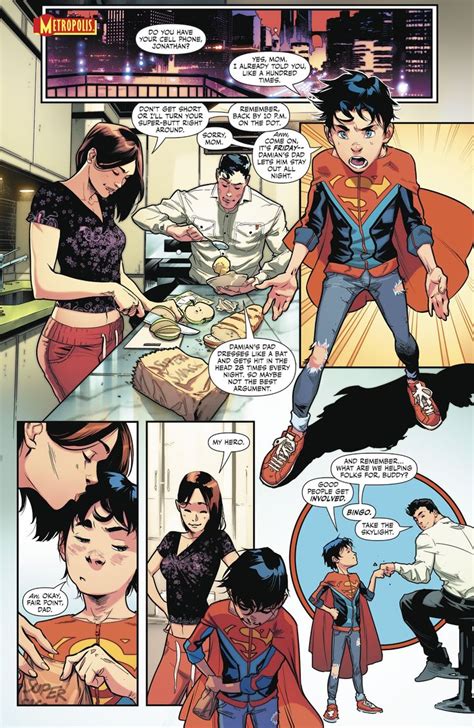 Super Sons Comics Superhero Comic Superman