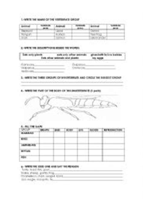 Marine invertebrate cards (part of this lesson). Invertebrates worksheets