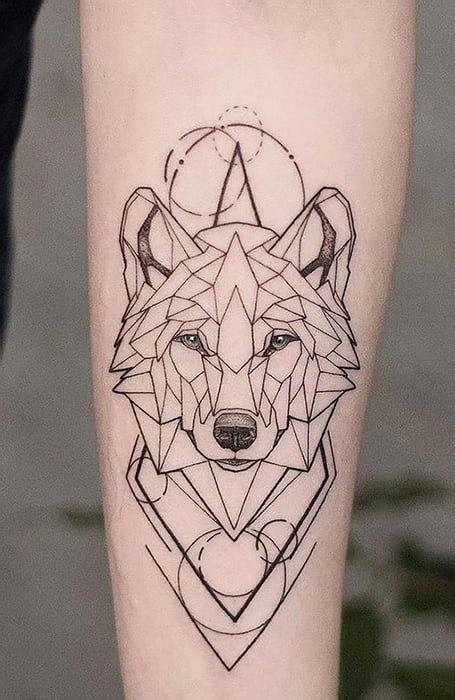 Blue Wolf Tattoo By Coen Mitchell Tattoos Geometric Wolf Tattoo Wolf