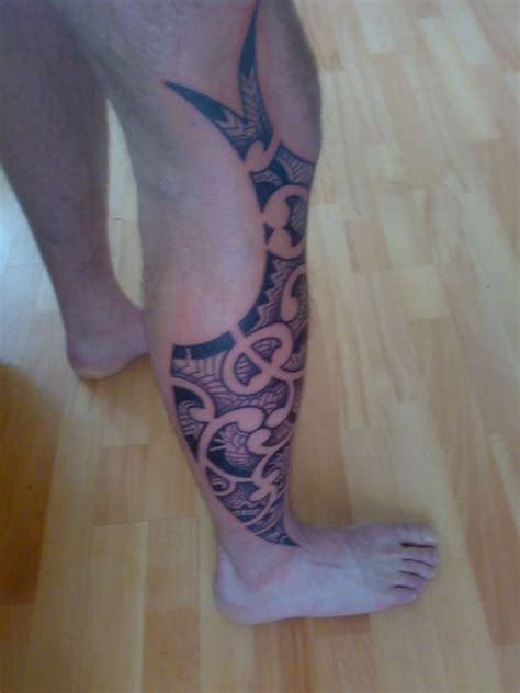 Leg Maori Tattoo