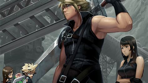 Cloud And Tifa From Final Fantasy Vii Hd Wallpaper