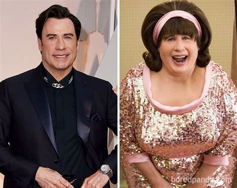 Hairspray costume hairspray musical john travolta hairspray danny zuko netflix tv shows plus size beauty musical theatre good review: 40 Incredible Pics Of Actors Before And After Applying Movie Makeup | Bored Panda