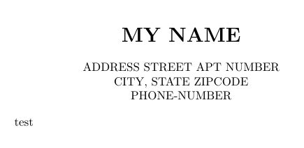 Write the address with apartment number on one line if you talk with usps, they'll tell you that using multiple address lines for your apartment address format is incorrect. horizontal alignment - How to make the contents of the address center-adjusted( change the ...
