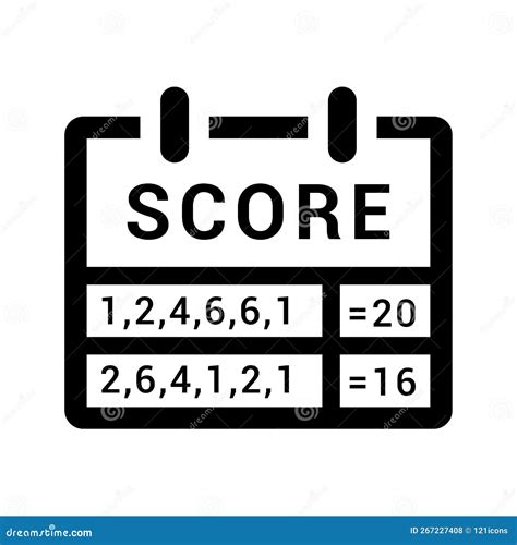Score Scorecard Icon Stock Illustration Illustration Of Media 267227408