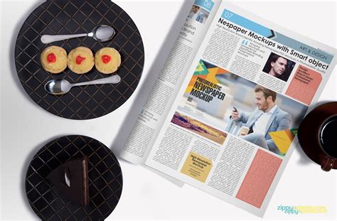 Also, you can now acquire the newspaper mockup by downloading it. 15 Beautiful Indoor Newspaper Advertising Mockups | ZippyPixels