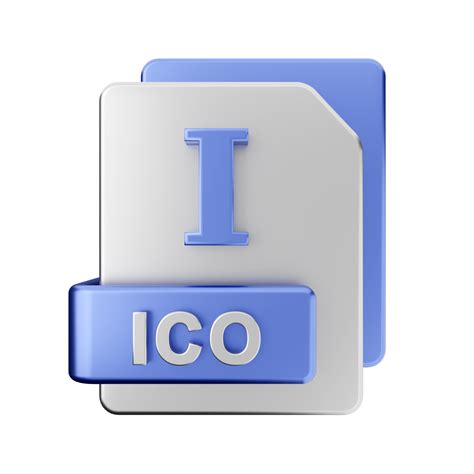 3d Ico File Icon Illustration 22360961 Png