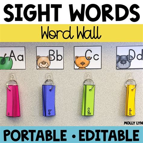 Word Wall On The Go Portable Sight Word Wall Shop Lucky Learning