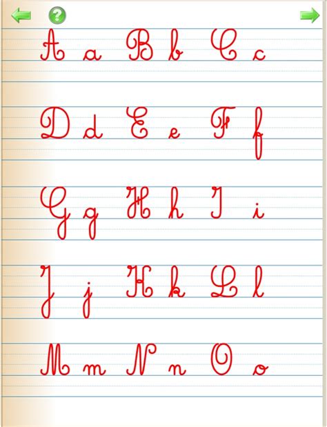 Alphabet Cursif Pour Apprendre à écrire Les Lettres Cursives By Scm