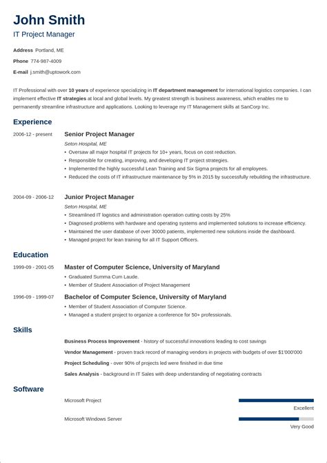 It goes along with the font used in the resume so that you can get the same look with your cv. 18 Best Resume Templates for All Professions [Fill In ...