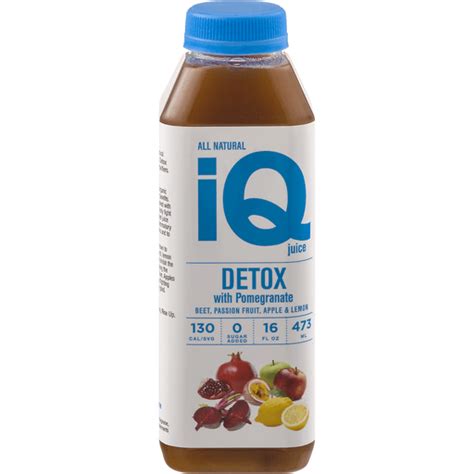 Iq Juice Detox With Pomegranate Juice And Drinks Foodtown