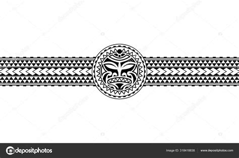 Maori Polynesian Tattoo Border Tribal Sleeve Pattern Vector Samoan