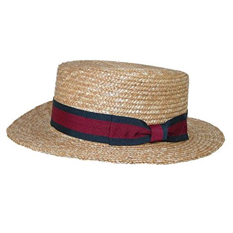 Match Much Straw Boater Hat Off White Hat Regular Brim Bow Band Remoticol