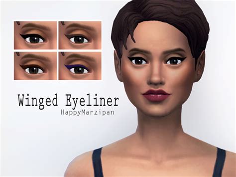 Winged Eyeliner By Happymarzipan At Tsr Sims 4 Updates