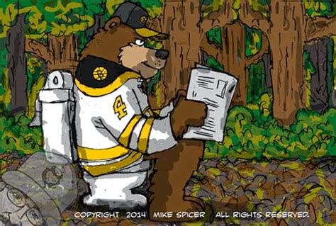 Mike Spicer Cartoonist Caricaturist Intermission Boston Bruins Vs