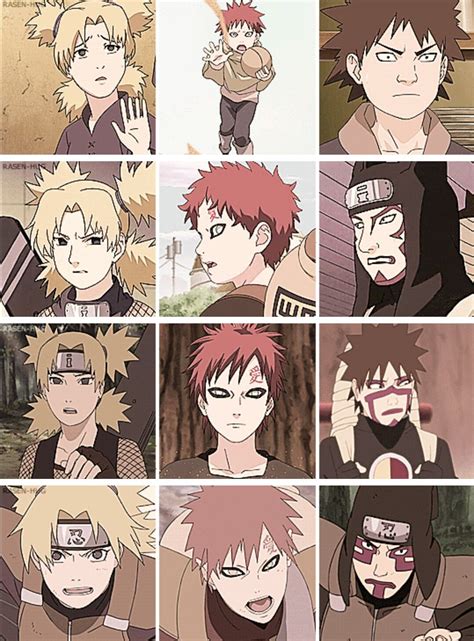 The Sand Siblings Gaara Naruto Uzumaki Shippuden Anime Naruto