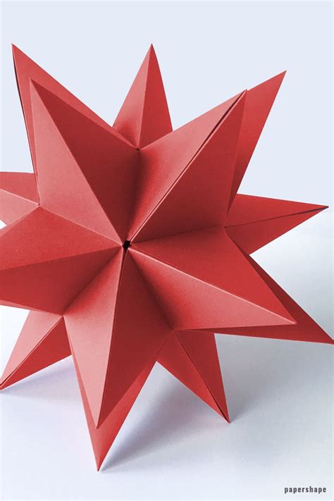 How to make a dollar christmas star in origami design by john montroll cómo hacer una estrella de navidad con un billete de 1. Step by step: How to make a huge 3d star from paper for ...