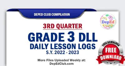 Rd Quarter Grade Daily Lesson Log The Deped Teachers Club