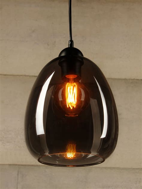 contemporary pendant with smoked glass shade smoked glass contemporary pendant curved glass