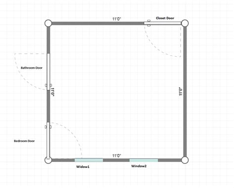 What are the factors to consider when planning a bedroom layout? 11x11 bedroom layout help : malelivingspace