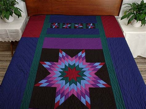 Twin Amish Lone Star Quilt